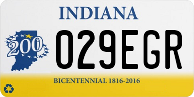 IN license plate 029EGR