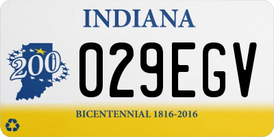 IN license plate 029EGV