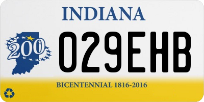 IN license plate 029EHB