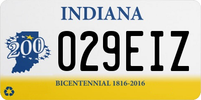 IN license plate 029EIZ