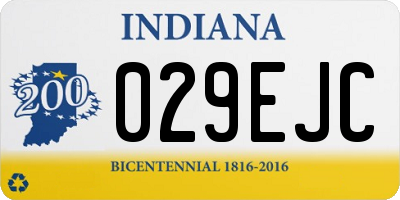 IN license plate 029EJC