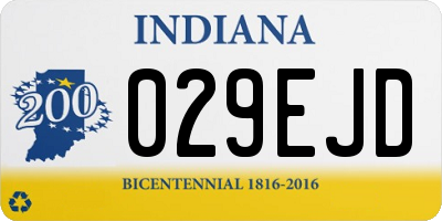 IN license plate 029EJD