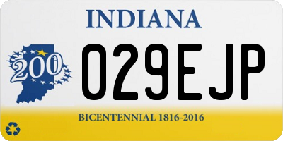 IN license plate 029EJP