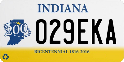 IN license plate 029EKA