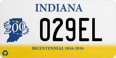 IN license plate 029EL