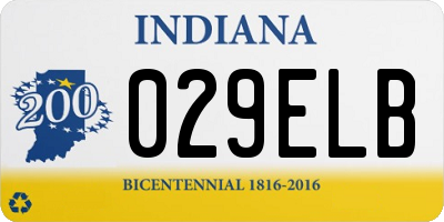 IN license plate 029ELB