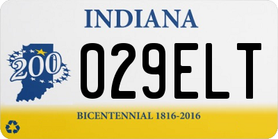 IN license plate 029ELT