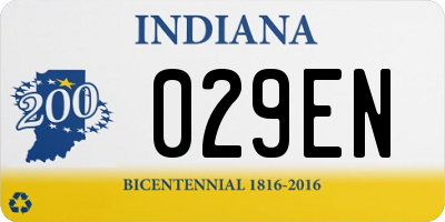 IN license plate 029EN