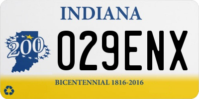 IN license plate 029ENX