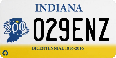 IN license plate 029ENZ