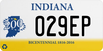 IN license plate 029EP