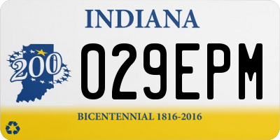 IN license plate 029EPM