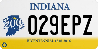 IN license plate 029EPZ