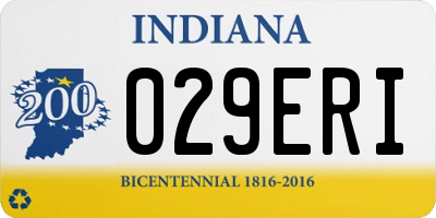 IN license plate 029ERI
