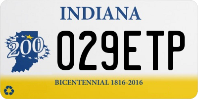 IN license plate 029ETP