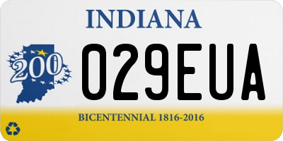 IN license plate 029EUA