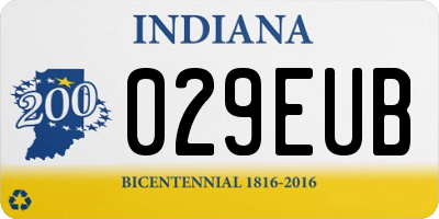 IN license plate 029EUB