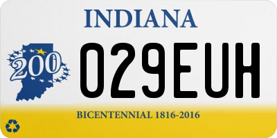 IN license plate 029EUH