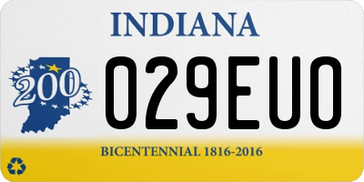 IN license plate 029EUO