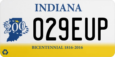 IN license plate 029EUP