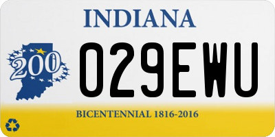 IN license plate 029EWU