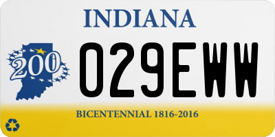 IN license plate 029EWW
