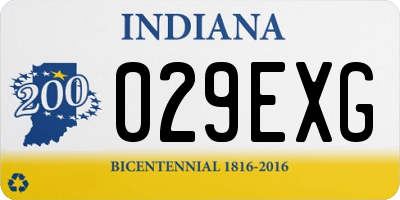 IN license plate 029EXG