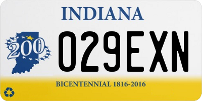 IN license plate 029EXN