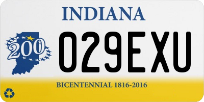 IN license plate 029EXU