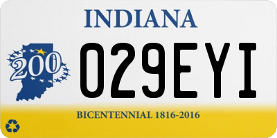 IN license plate 029EYI