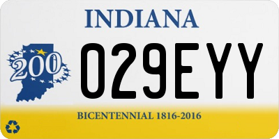 IN license plate 029EYY