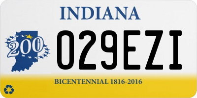 IN license plate 029EZI