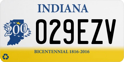 IN license plate 029EZV