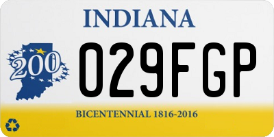 IN license plate 029FGP