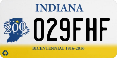 IN license plate 029FHF