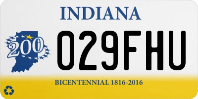 IN license plate 029FHU