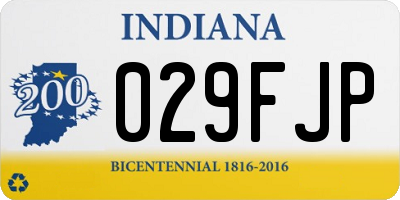 IN license plate 029FJP