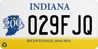 IN license plate 029FJQ