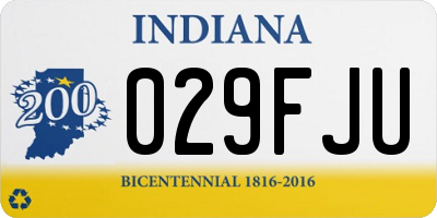 IN license plate 029FJU
