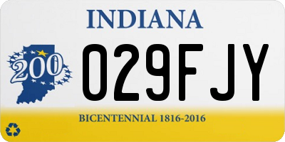 IN license plate 029FJY
