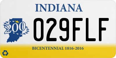 IN license plate 029FLF