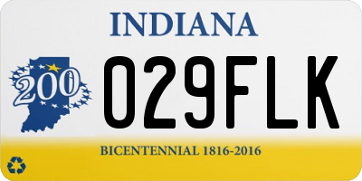 IN license plate 029FLK