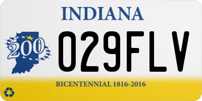 IN license plate 029FLV