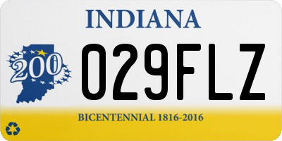 IN license plate 029FLZ