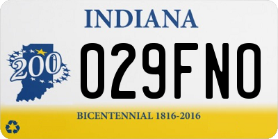 IN license plate 029FNO