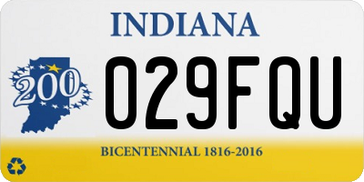 IN license plate 029FQU
