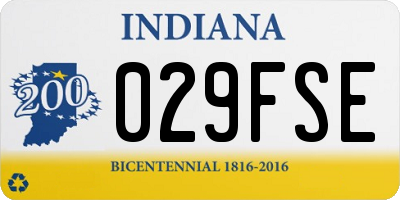 IN license plate 029FSE