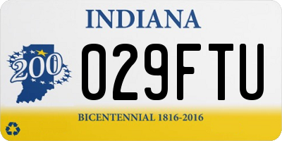 IN license plate 029FTU