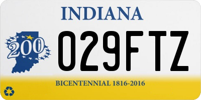 IN license plate 029FTZ