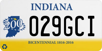 IN license plate 029GCI